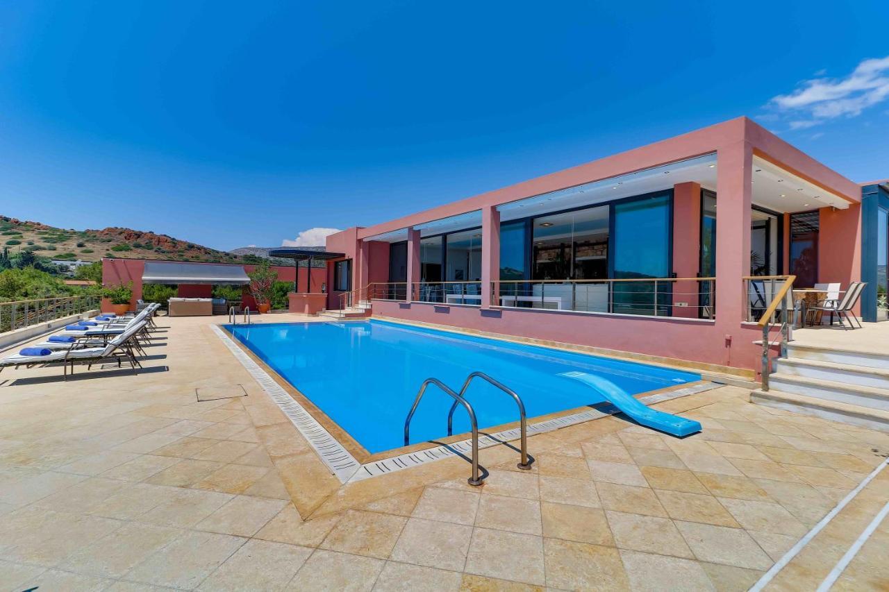Black Diamond Beachfront Pool Villa Pasithea In Sounio, Athens Szúnio Kültér fotó