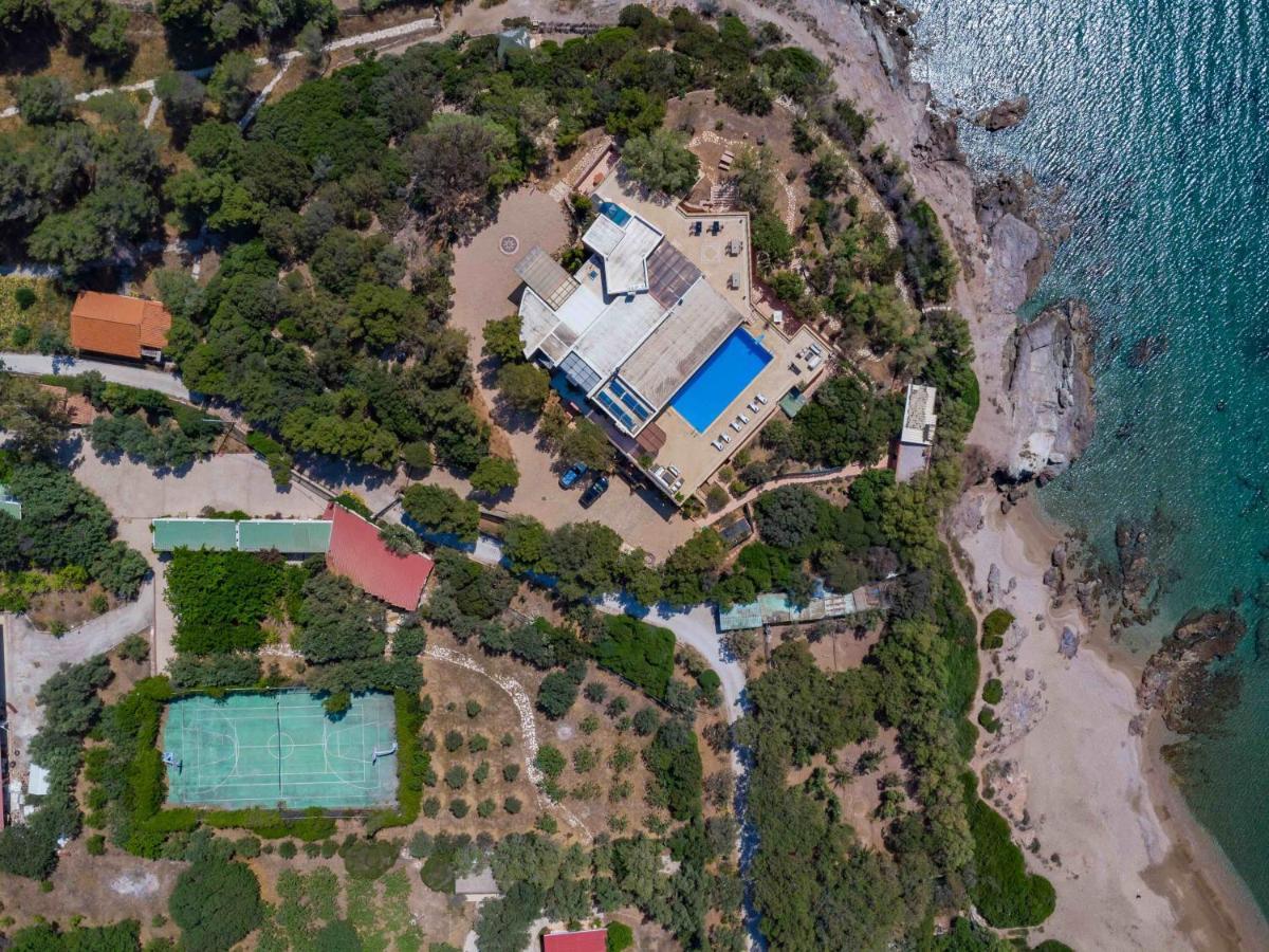 Black Diamond Beachfront Pool Villa Pasithea In Sounio, Athens Szúnio Kültér fotó