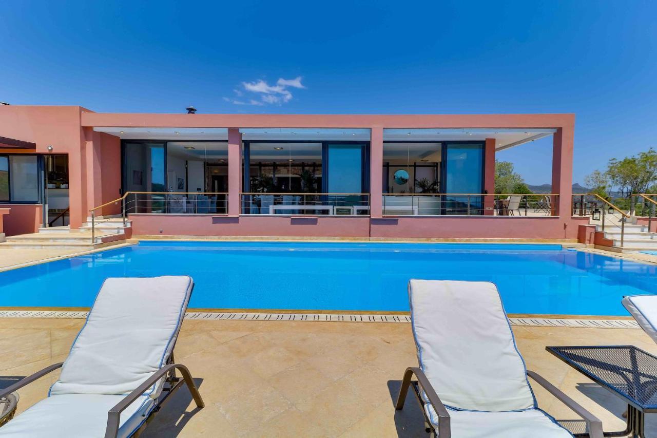 Black Diamond Beachfront Pool Villa Pasithea In Sounio, Athens Szúnio Kültér fotó
